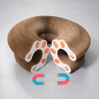 Shape-Shifting Accordion Cat Scratcher
