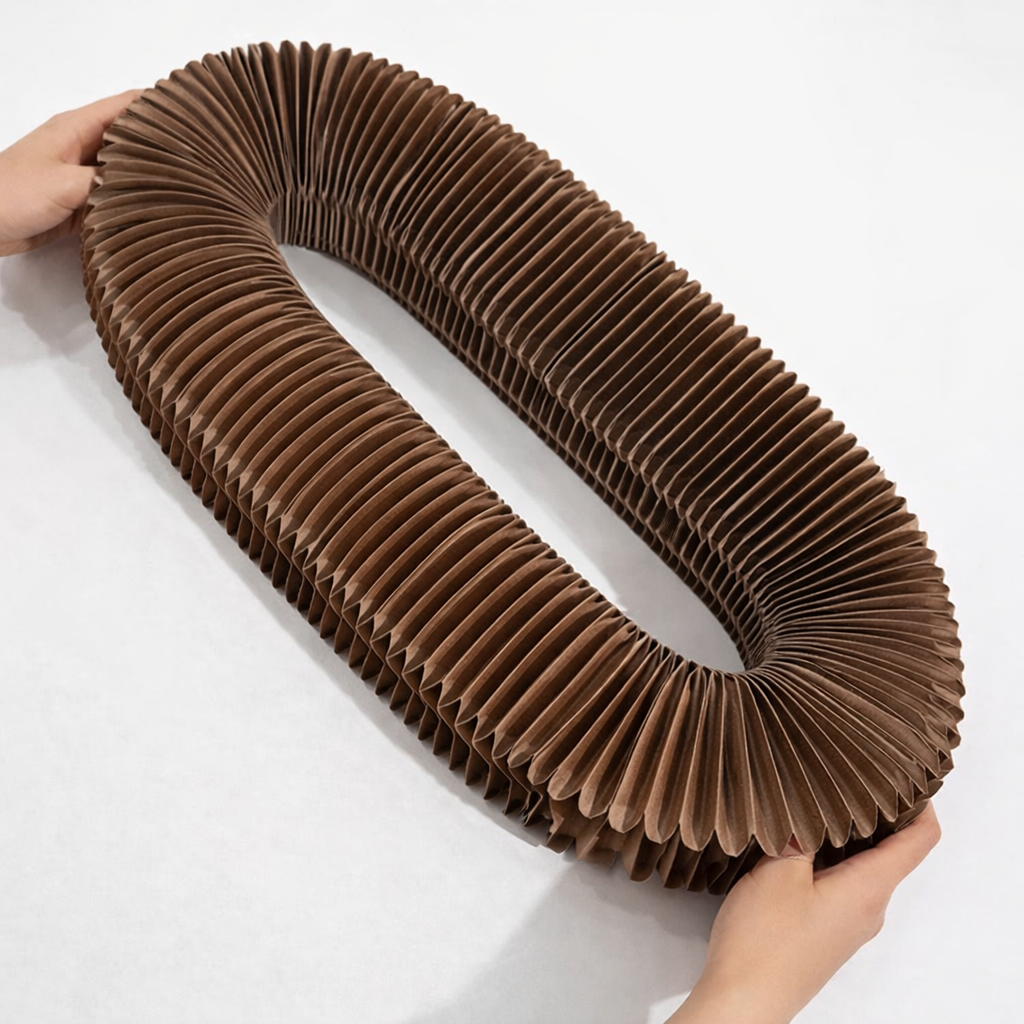 Shape-Shifting Accordion Cat Scratcher