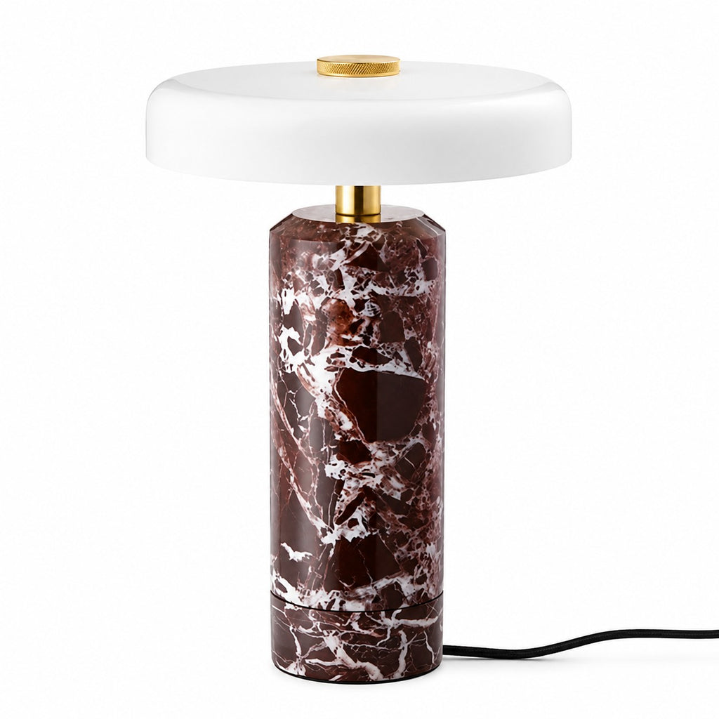 Levanto Rosso Marble Table Lamp