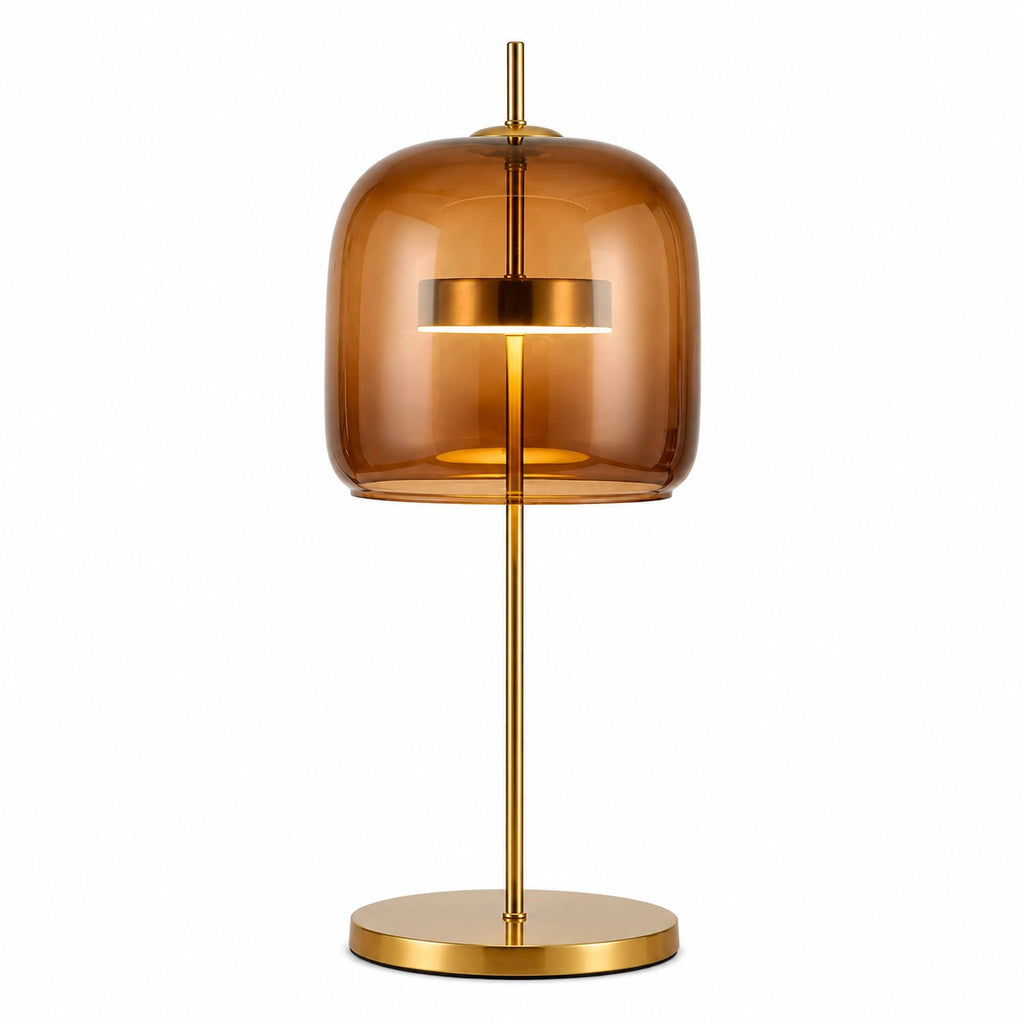 Modern Bedside LED Glass Lamp