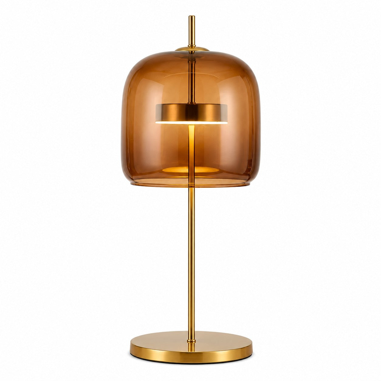 Modern Bedside LED Glass Lamp