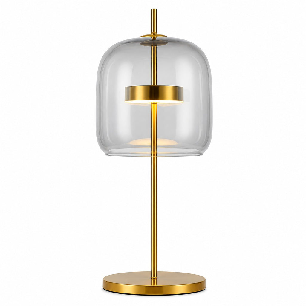 Modern Bedside LED Glass Lamp