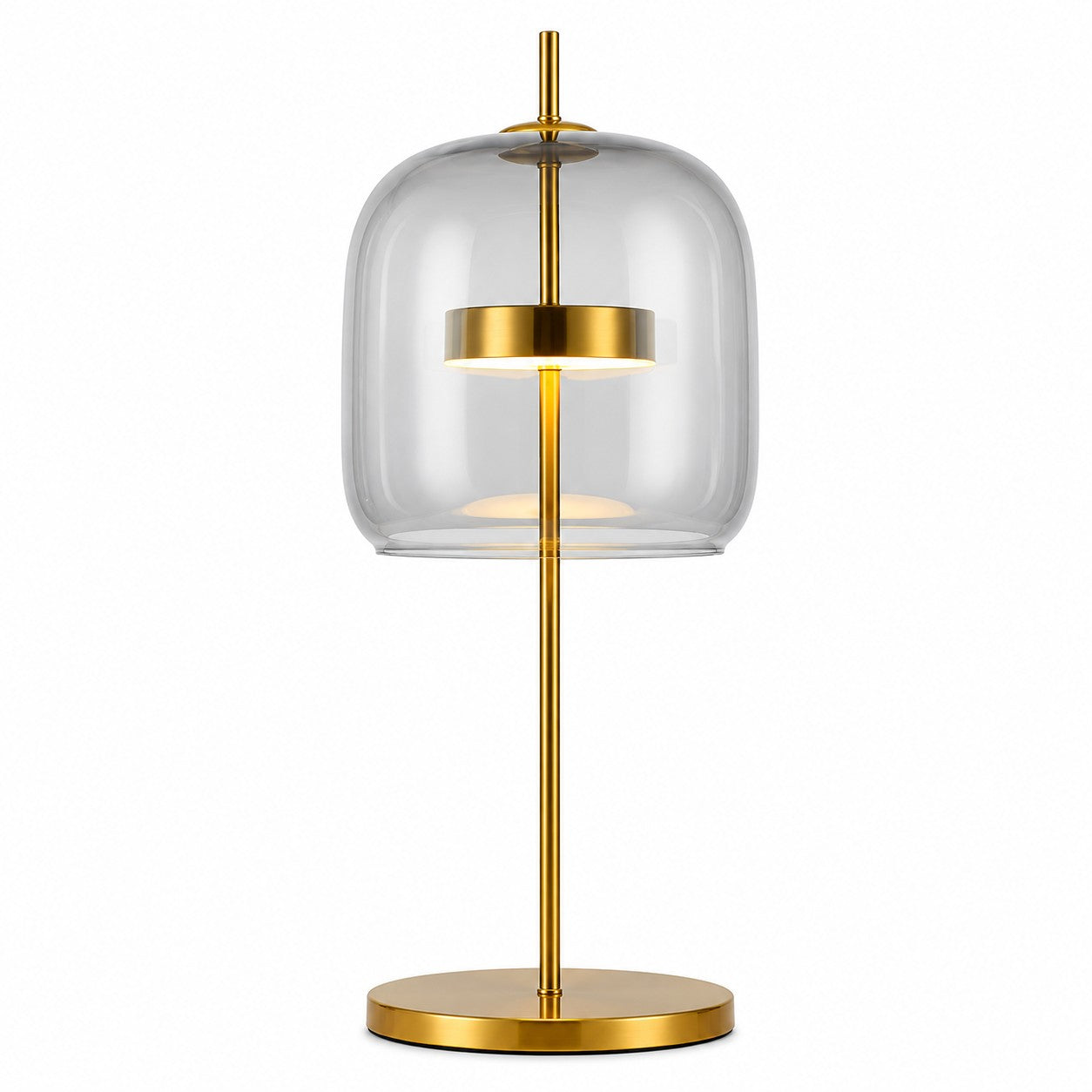 Modern Bedside LED Glass Lamp