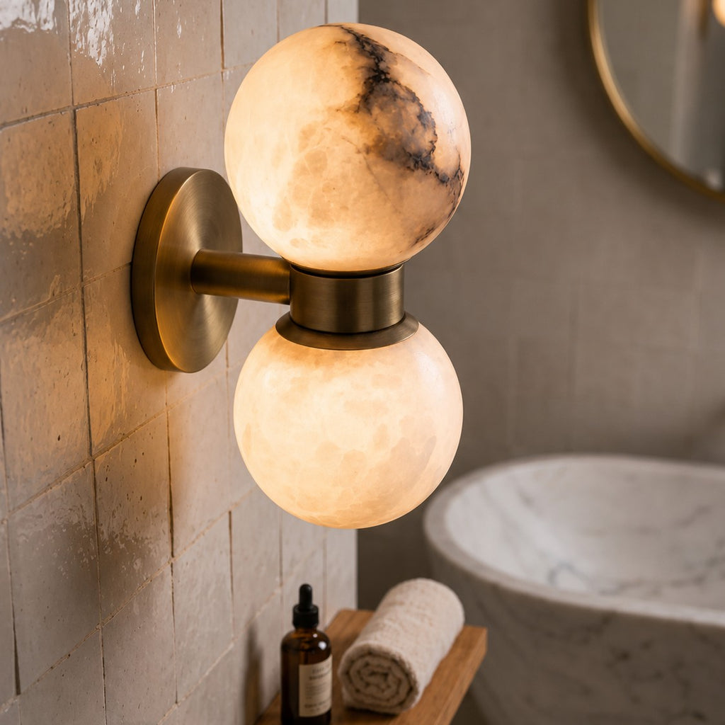Modern Minimalist Natural Marble Wall Lamp