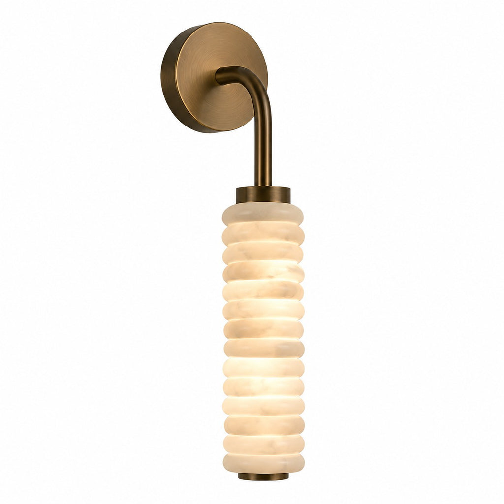Natural Marble Wall Lamp French-style Light Luxury Living Room Lighting