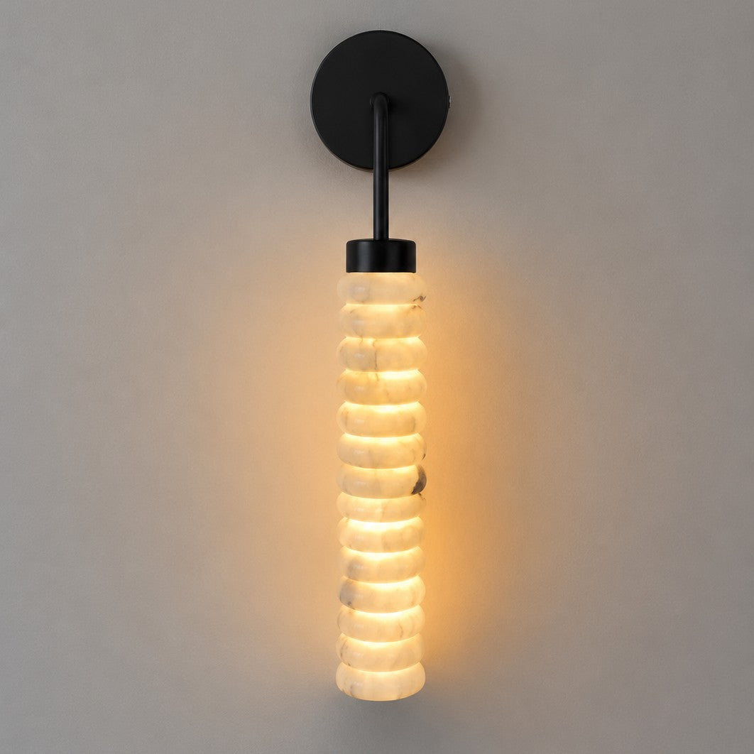 Natural Marble Wall Lamp French-style Light Luxury Living Room Lighting