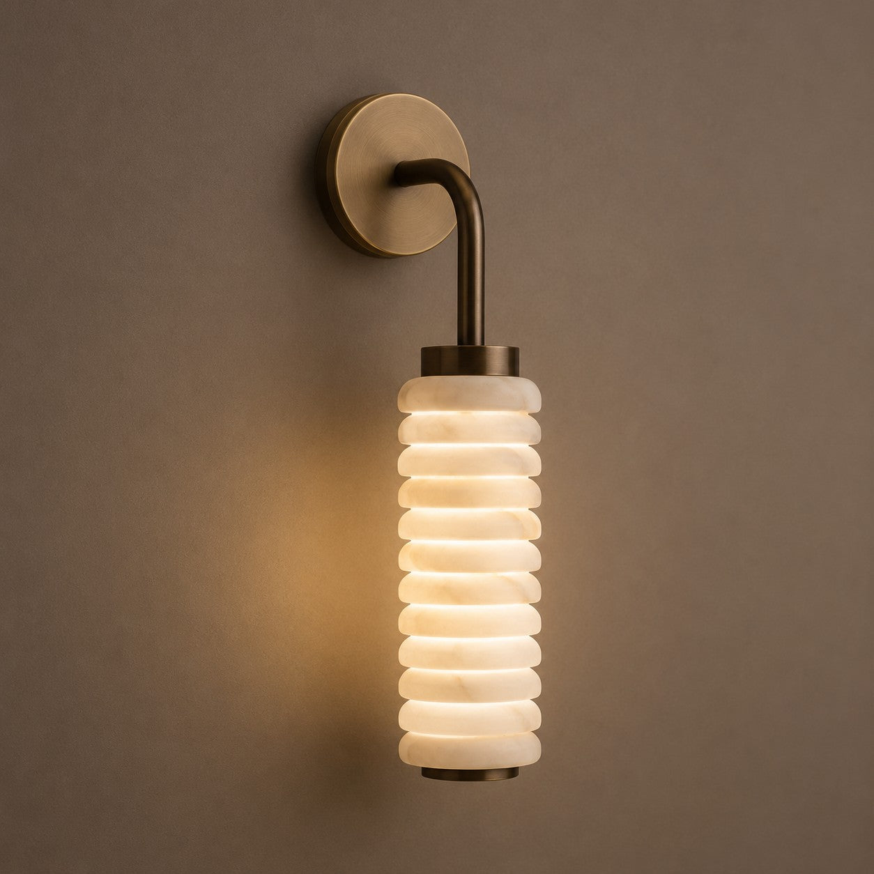 Natural Marble Wall Lamp French-style Light Luxury Living Room Lighting