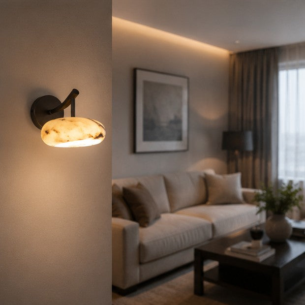 Modern Luxury Marble Wall Bedroom Bedside Light