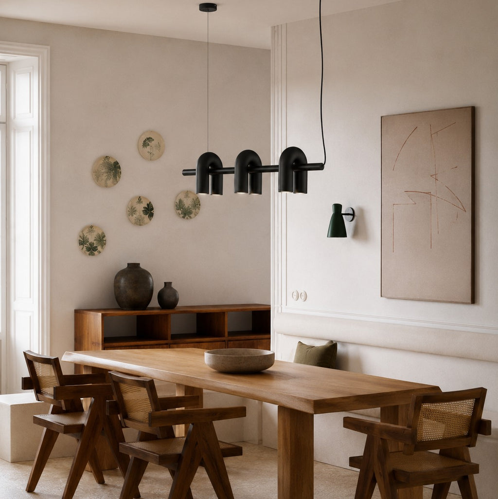 Rotatable U-shaped Pipe Chandelier For Hotel Restaurants Living Rooms And Bedrooms