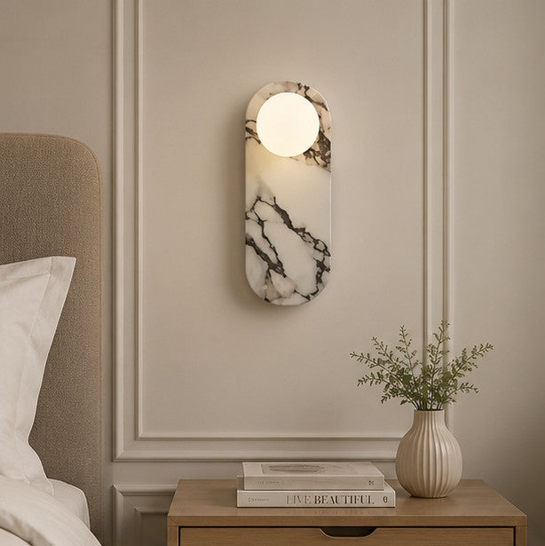 Bedside Hallway Living Room Bedroom Corridor Atmosphere Marble Wall Lamp