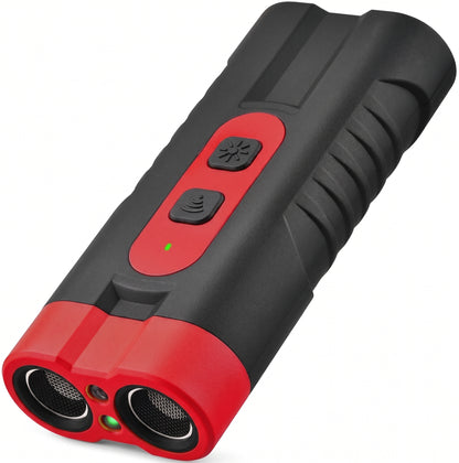 Dual-headed sonic bark suppressor flashlight
