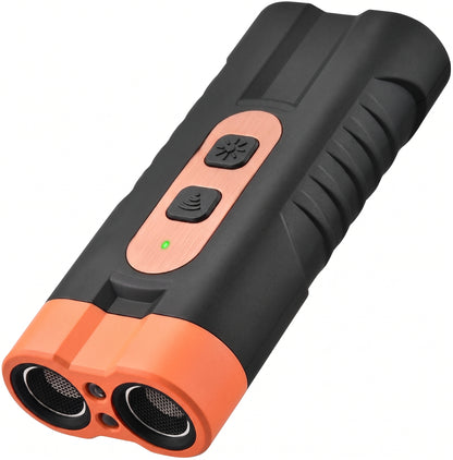 Dual-headed sonic bark suppressor flashlight