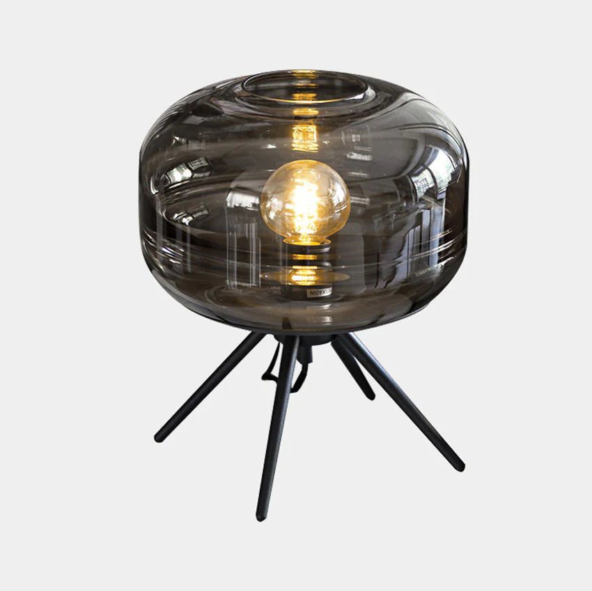 Individual Design Of Industrial Wind Glass Living Room Table Lamp