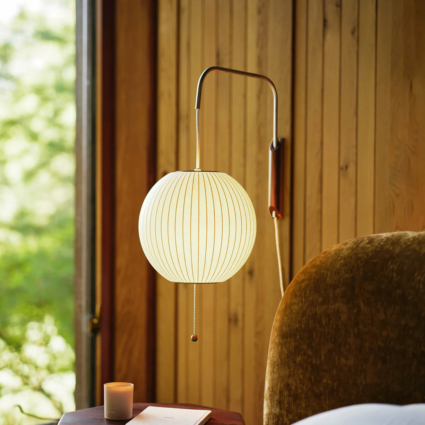 Creative Drawstring Wabi Sabi Style Japanese Bedside Reading Light