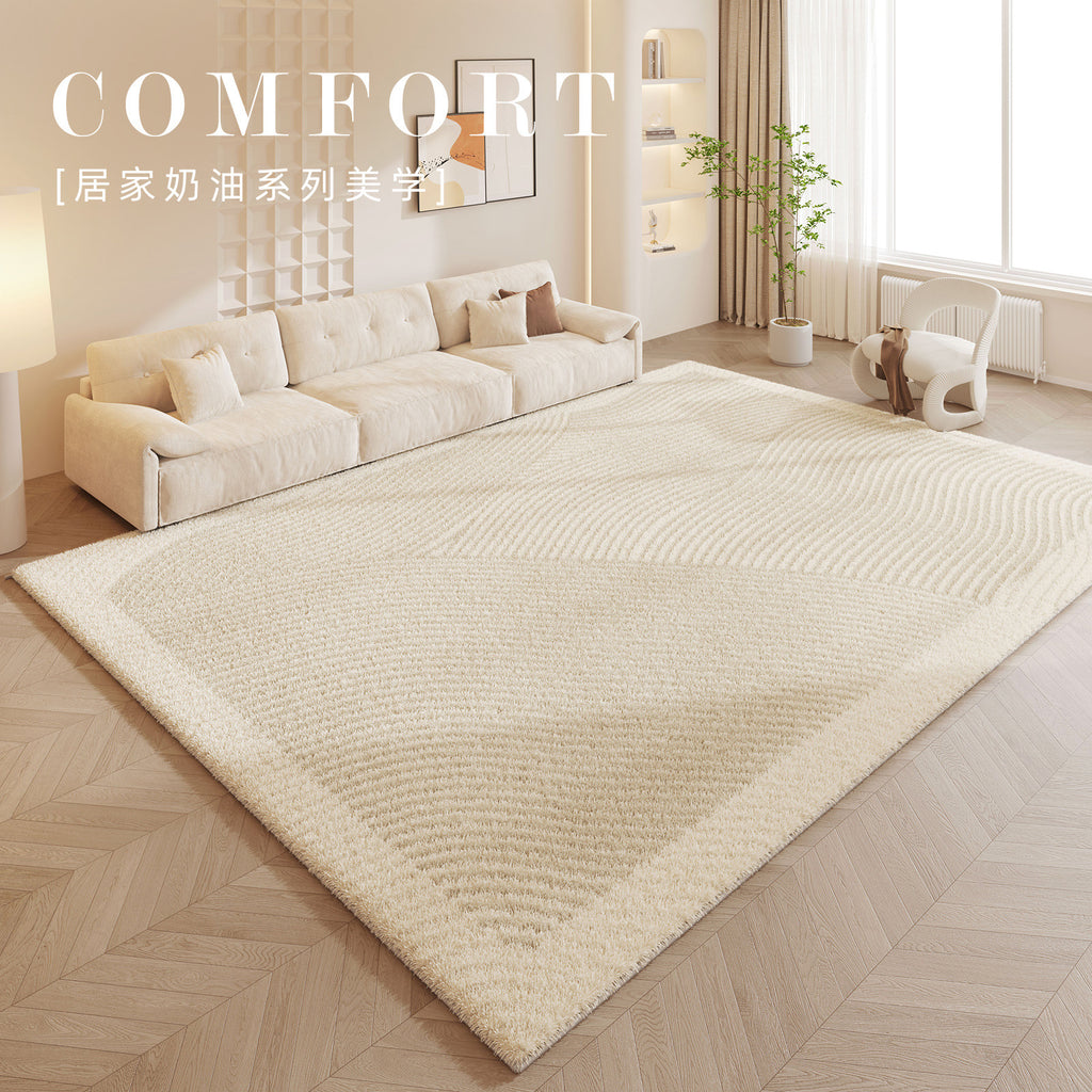 Cream Style Soft Polyester Carpet for Living Room