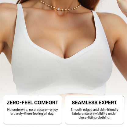 Jelly™ Women’s Wireless Seamless Push-Up Bralette – Deep V Comfortable Everyday Bra