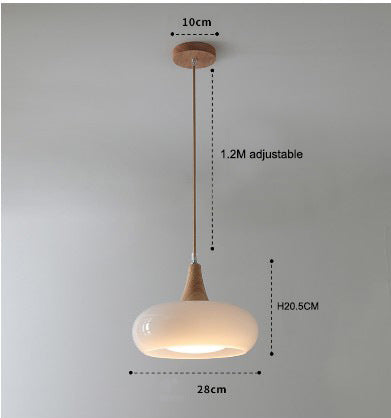 Nordic Wooden Hanging Chandelier Light