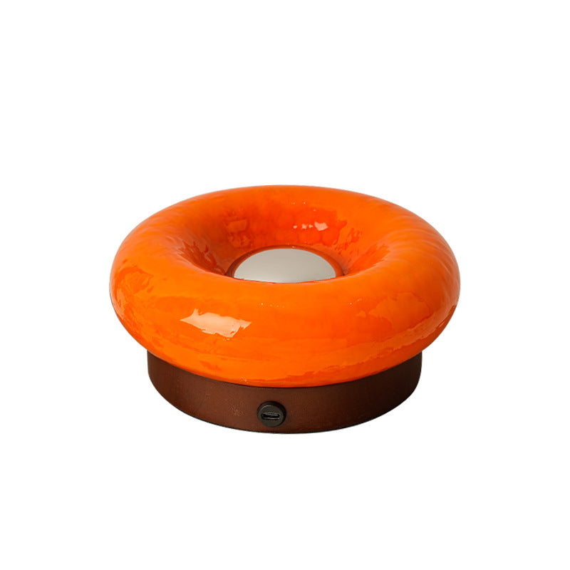 Touch Control Rechargeable Donut Table Lamp