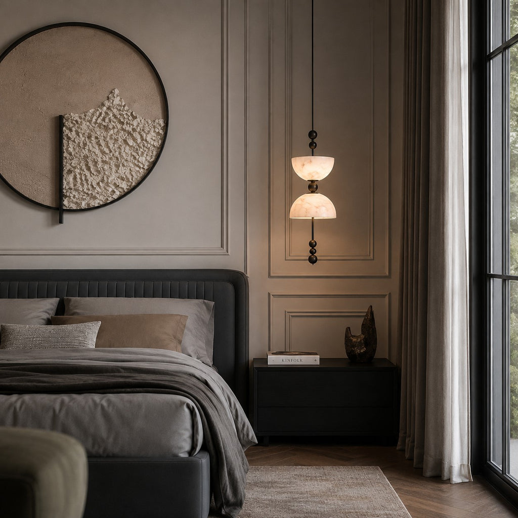 Retro-Wabi-Sabi Model Room Hotel Spanish-style Hall Entrance Lamp