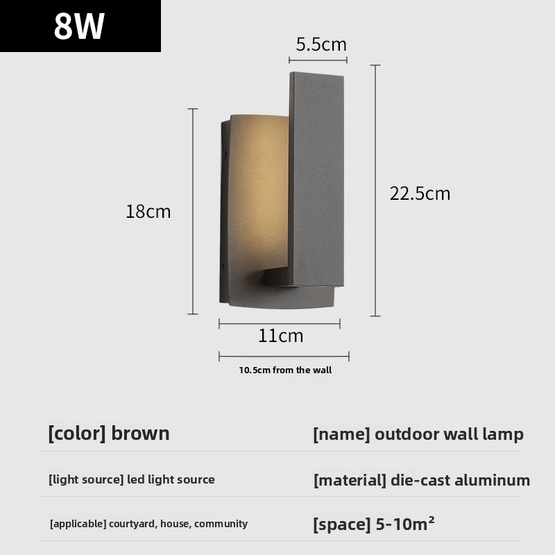 Waterproof Aluminum Outdoor Wall Light