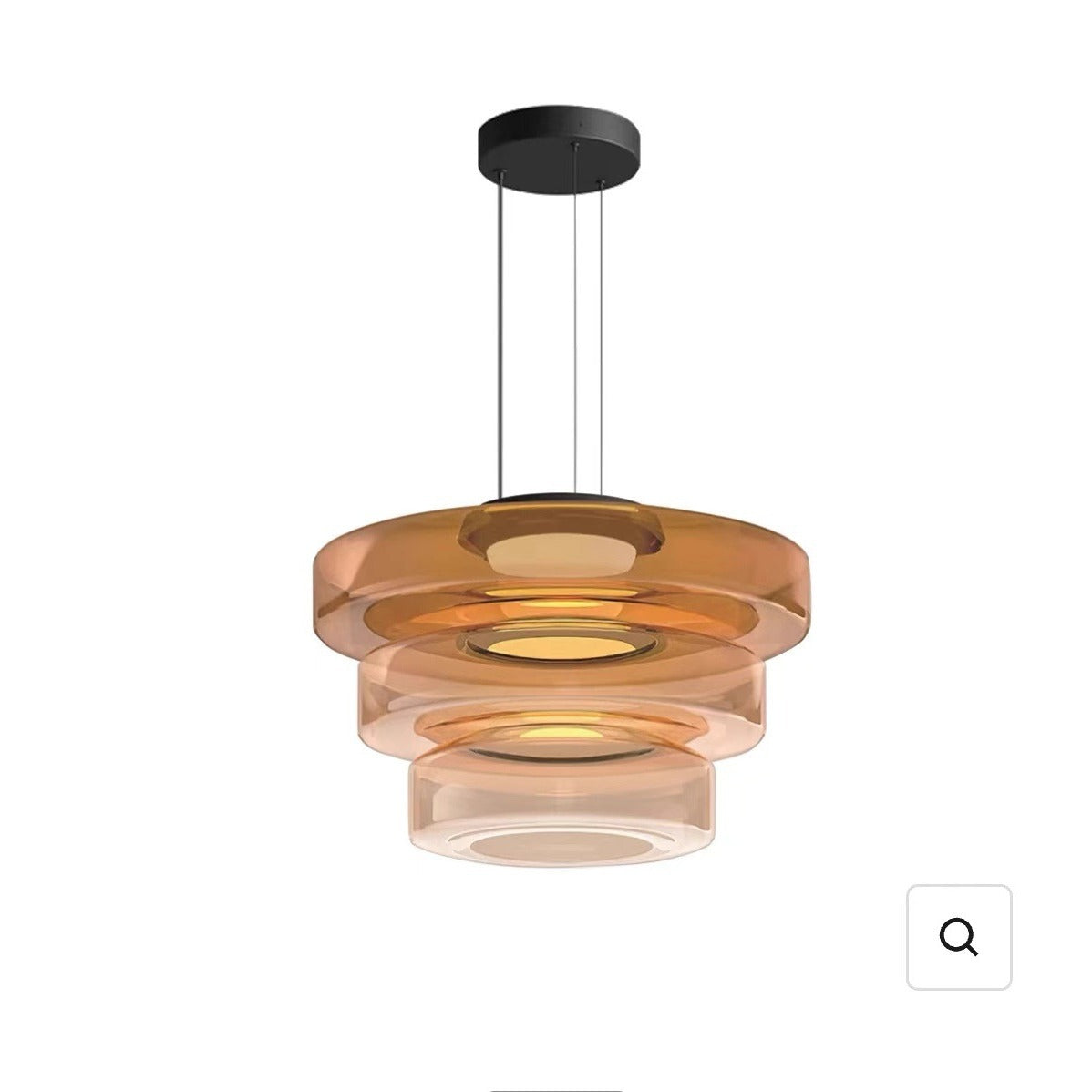 Nordic Glass Art Hanging Chandelier