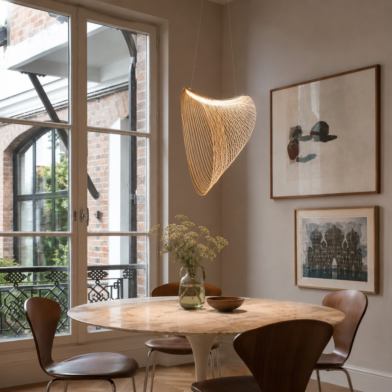 Special-shaped Woodcraft Ceiling Lamp Creative Minimalist Decorative Lamps
