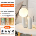 Postmodern Resin and Glass Table Lamp with Three-Color Dimming