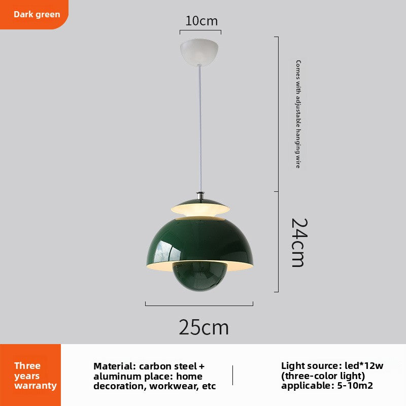 Flower bud bedside chandelier