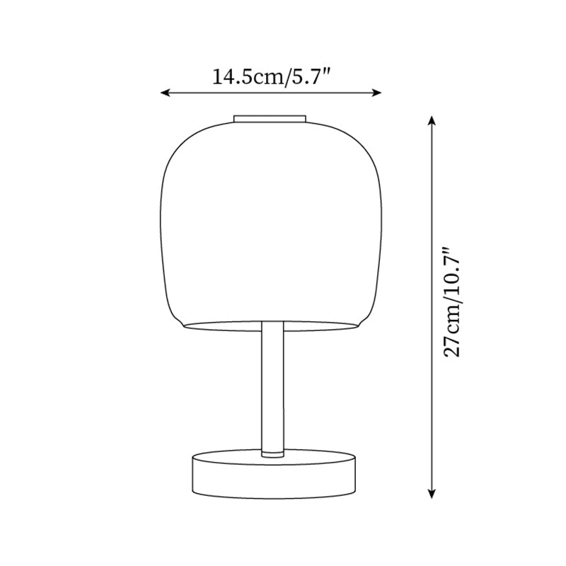 Decorative Table Lamp Glass Lamps Nordic Simple Bedside Personality Bar Ambience Light