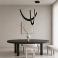 Artistic Living Room And Dining Room Minimalist Modern Solid-wood U-shaped Chandelier  New Design