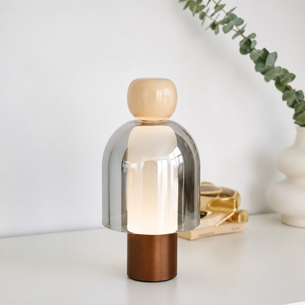 Bedside Lamp Dining-table Decoration Dimming Mushroom Charging Small Night Lamp