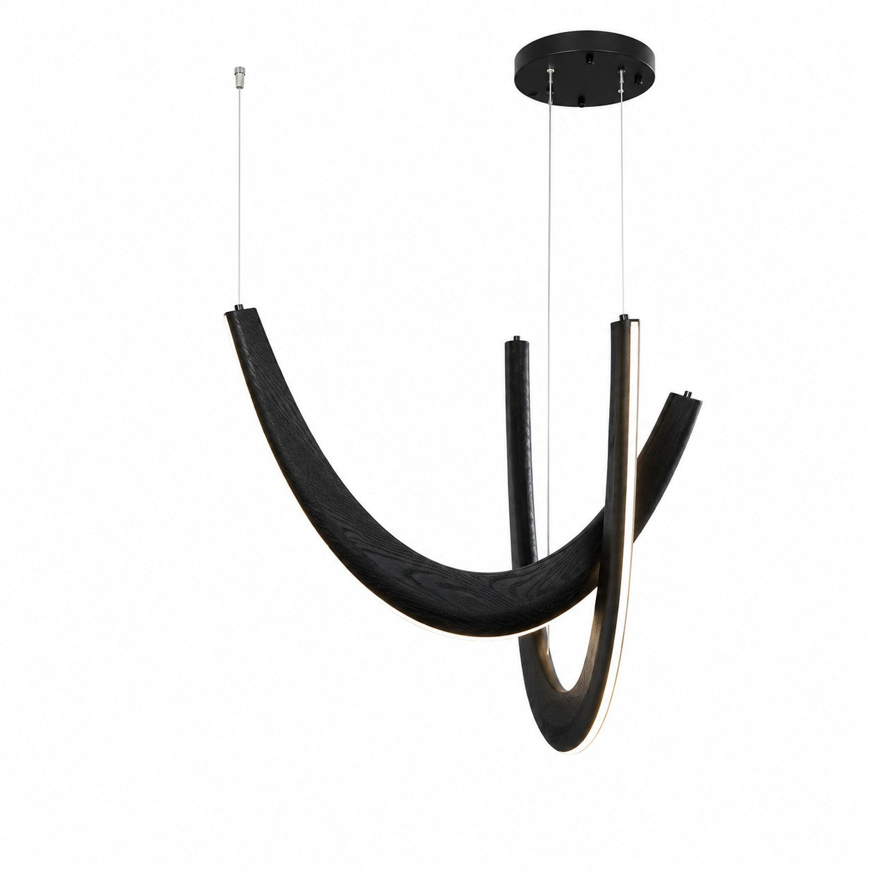 Artistic Living Room And Dining Room Minimalist Modern Solid-wood U-shaped Chandelier  New Design