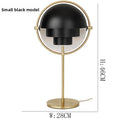 Adjustable Retro Table Lamp with Geometric Design