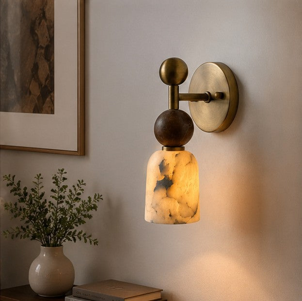 French-style Vintage Brass Wall Lamp