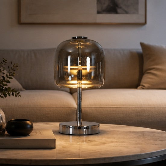 Decorative Table Lamp Glass Lamps Nordic Simple Bedside Personality Bar Ambience Light
