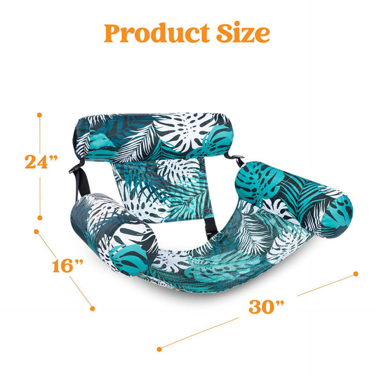 Inflatable Floating Hammock Water Floating Chair Pool Party Floating Chair