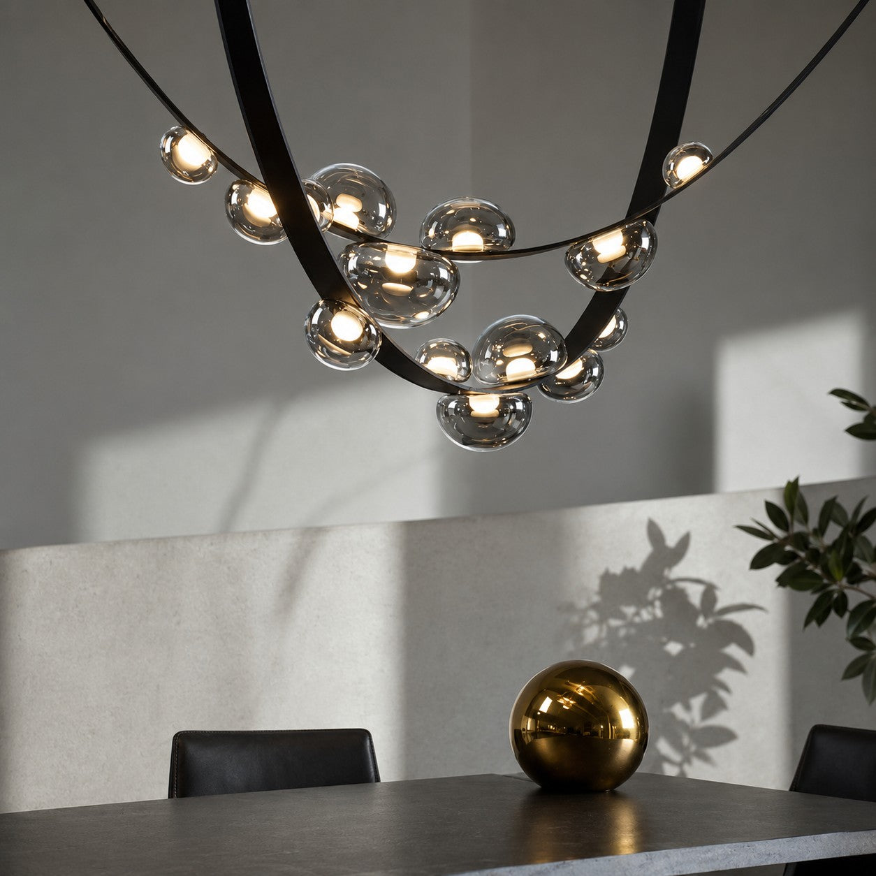 Italian Belt Rattan Pot Chandelier Light Luxury Restaurant