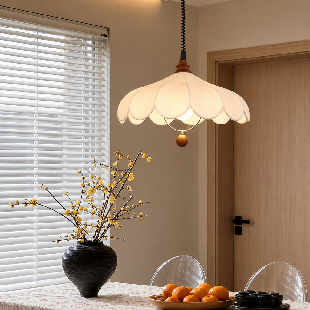 French Retro Cream Style Dining Roomliving Room Chandelier Retractable